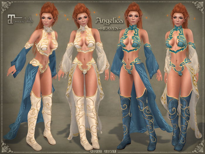 Second Life Marketplace Angelica Outfit * HEAVEN * by Caverna Obscura
